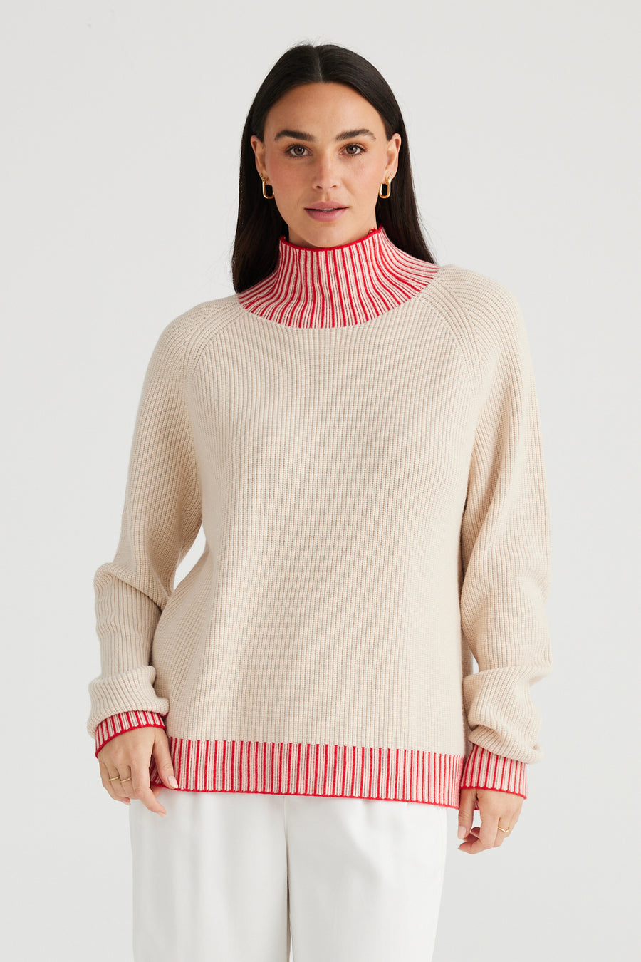 Alexis Knit Jumper - Red