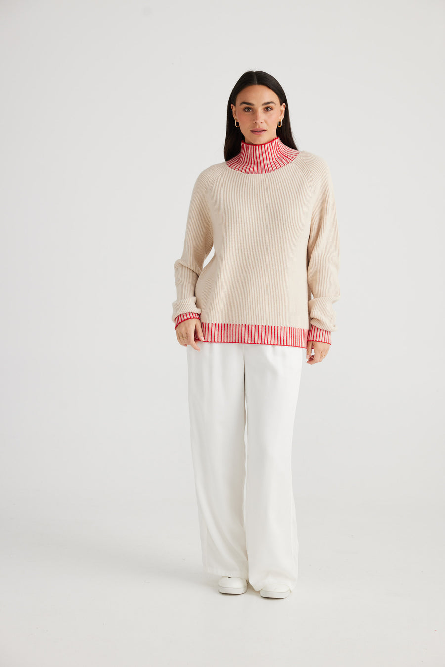 Alexis Knit Jumper - Red