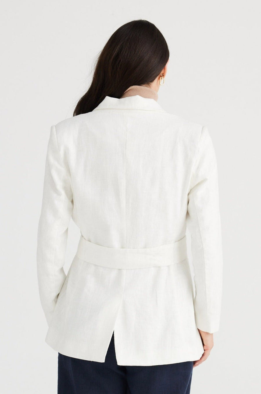 Jolie Long Sleeve Jacket - White - Brave+True