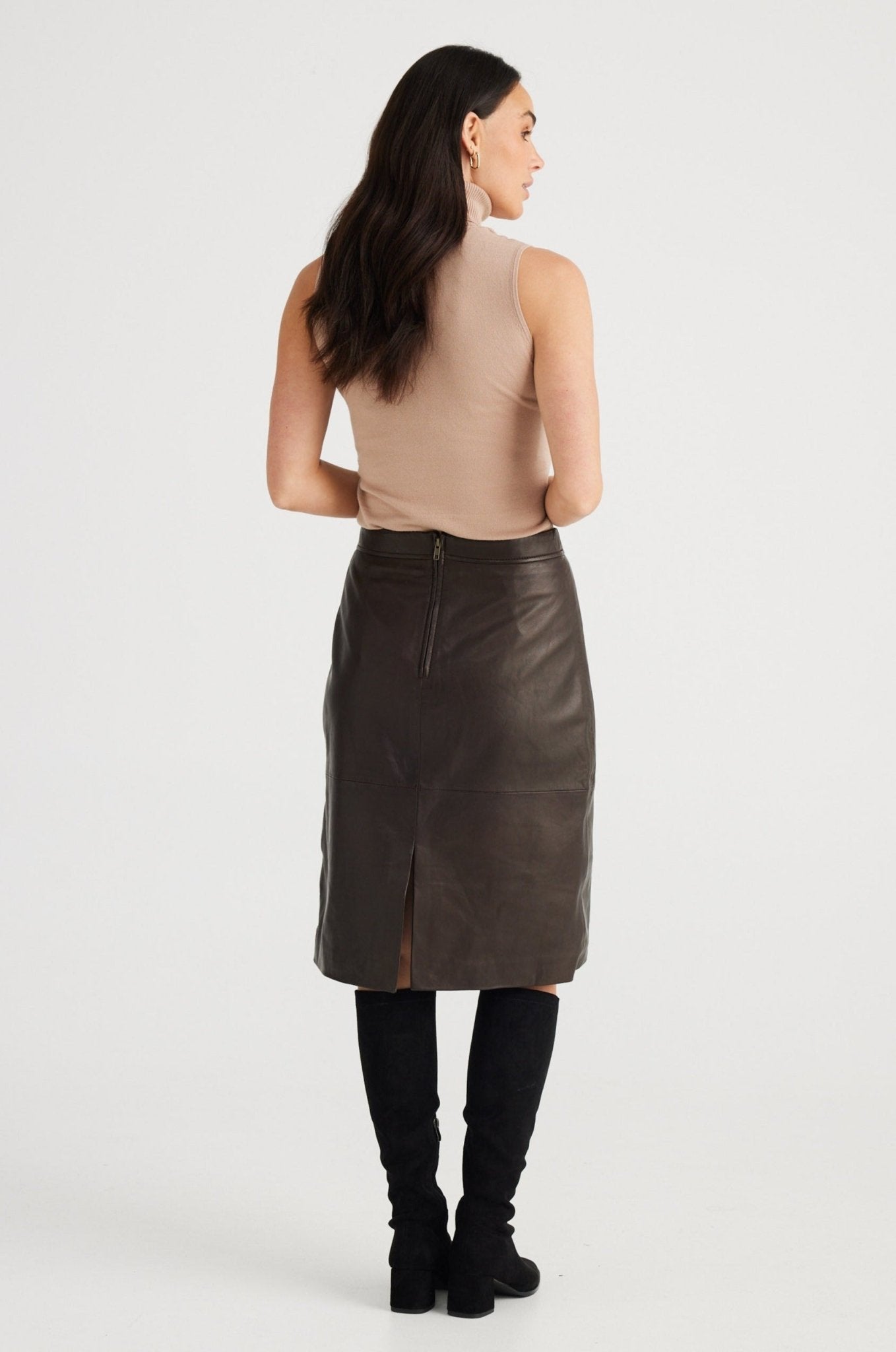 Elle Skirt - Chocolate - Brave+True