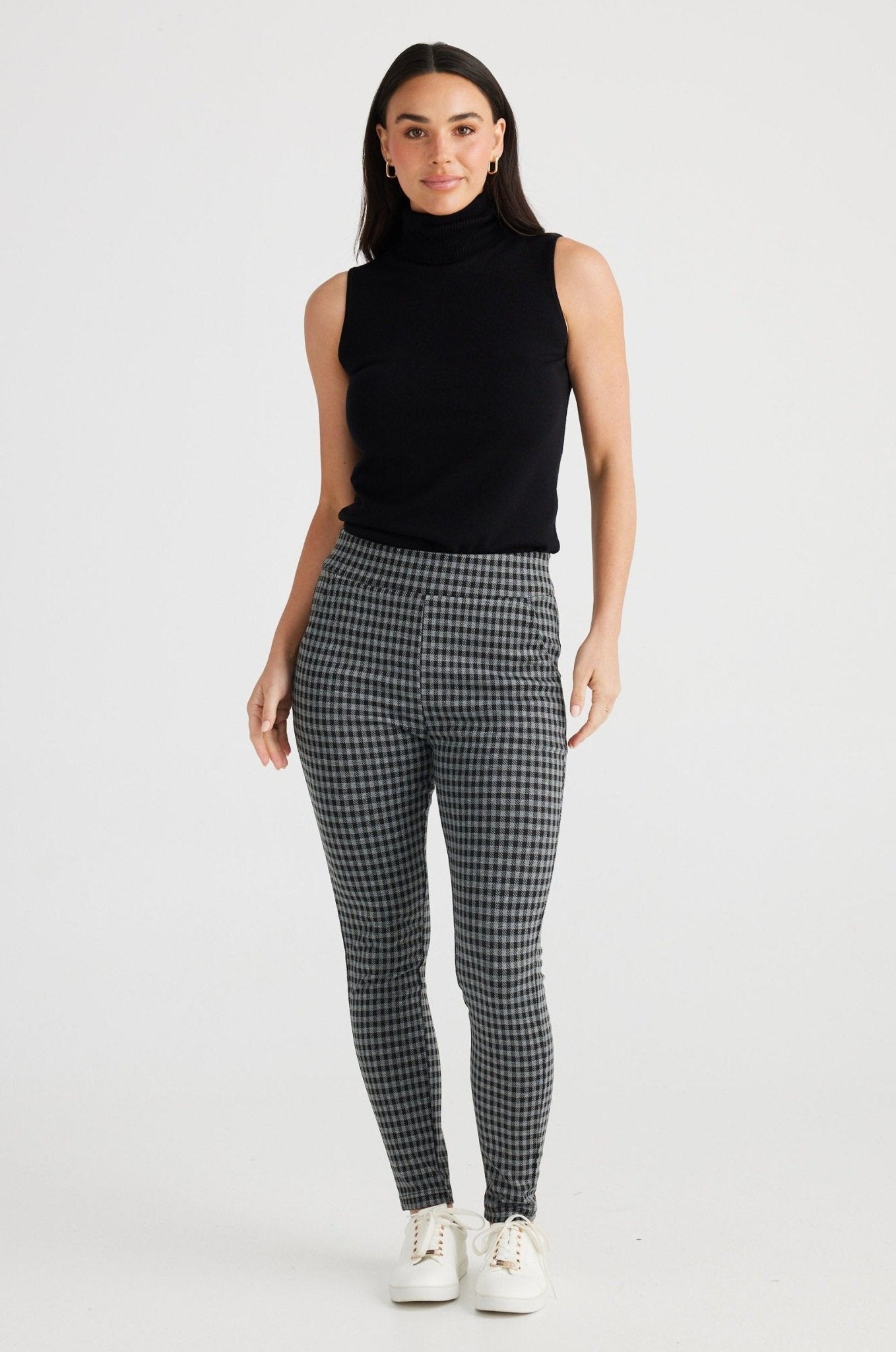 Pilot Pant - Charcoal Check - Brave+True