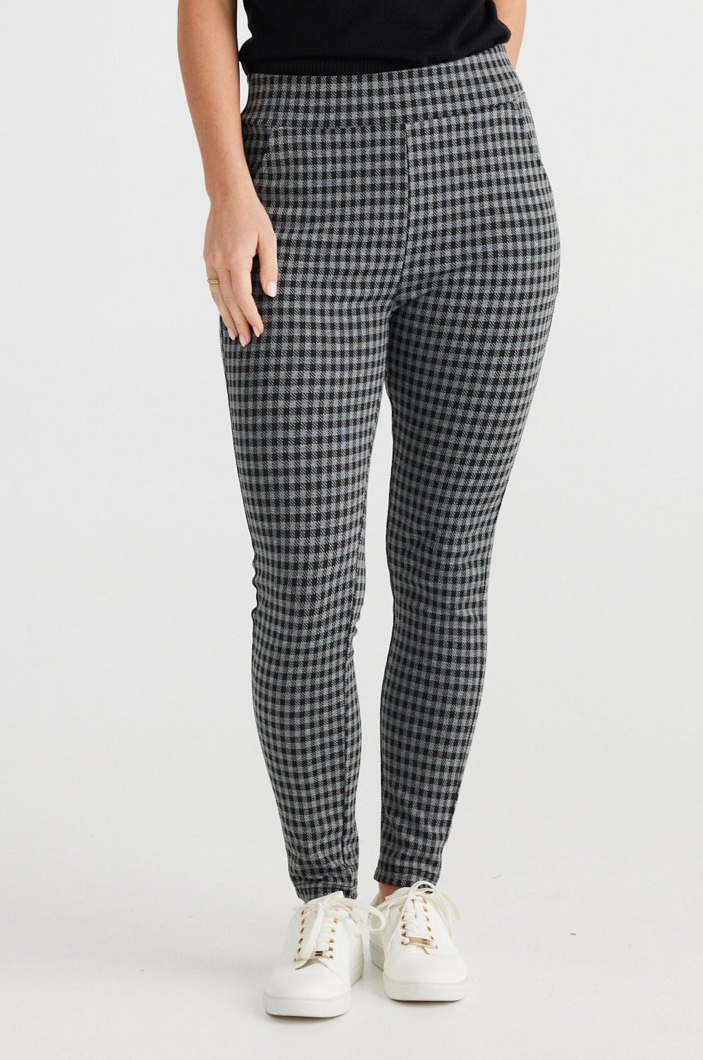 Pilot Pant - Charcoal Check - Brave+True