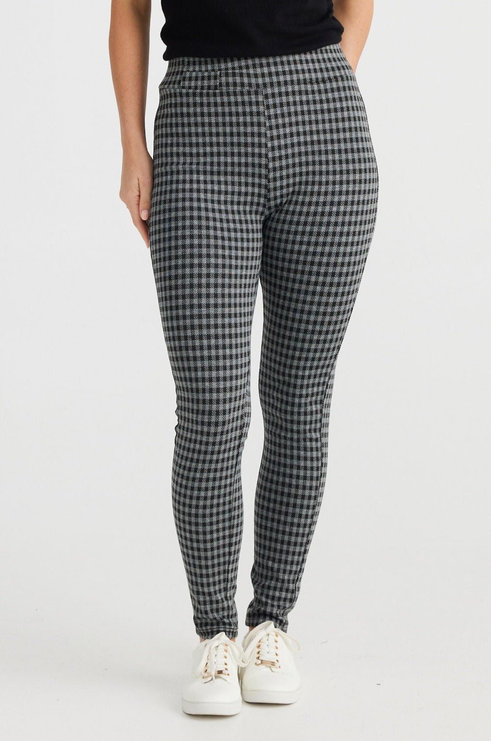 Runway Pant - Charcoal Check - Brave+True