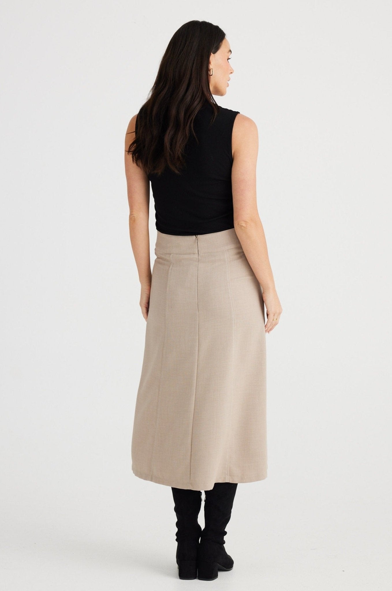 Reeves Skirt - Pewter - Brave+True