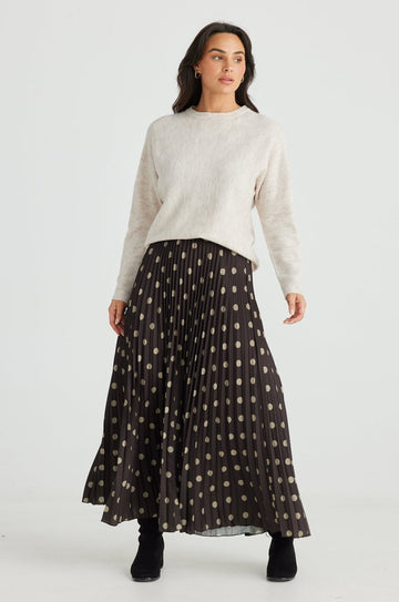 Alias Pleated Skirt - Stone Spot - Brave+True