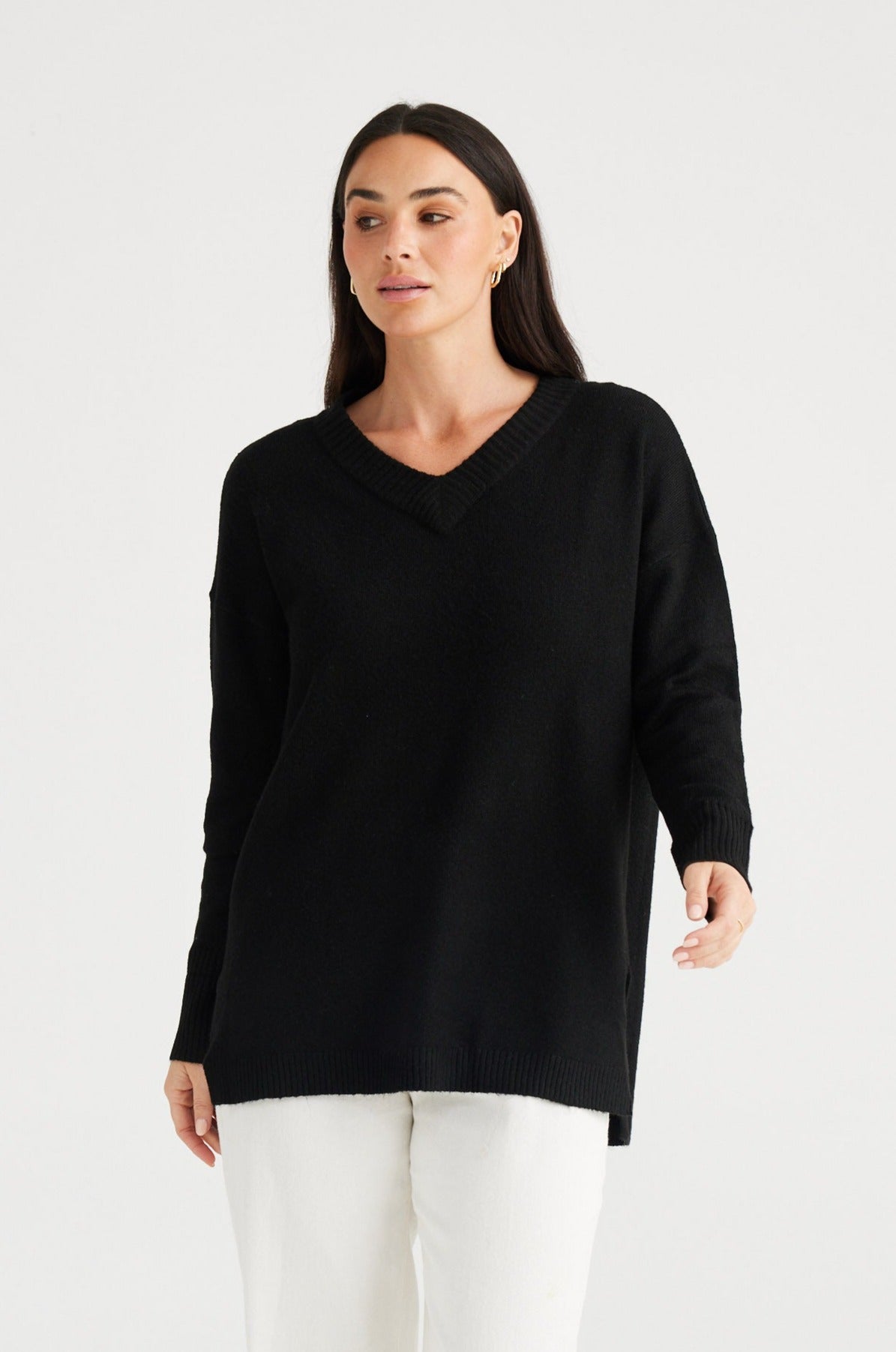 Bianca Long Knit - Black - Brave+True