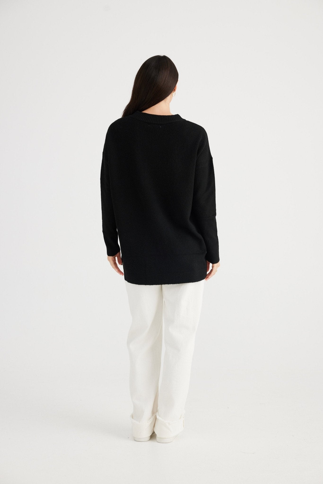 Bianca Long Knit - Black - Brave+True