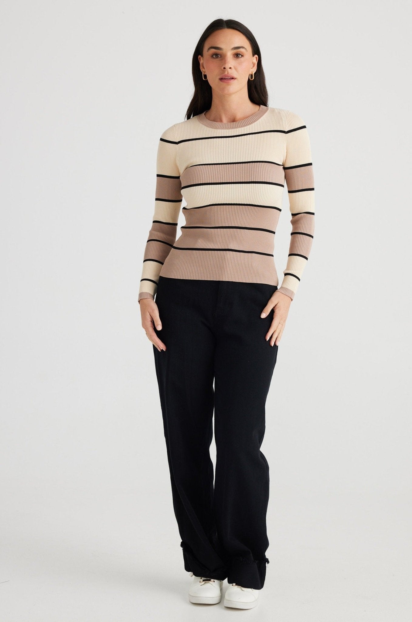 Unley Knit Top - Taupe - Brave+True