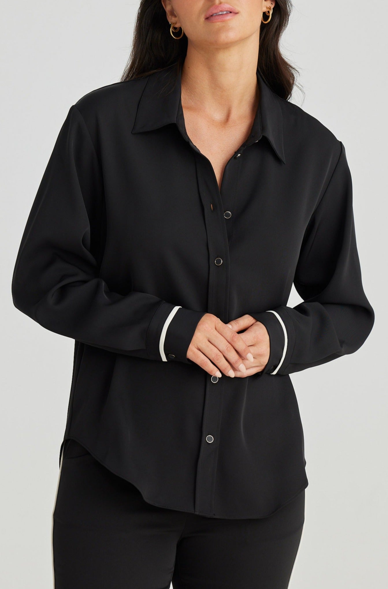 Hunter Cuff Shirt - Black - Brave+True