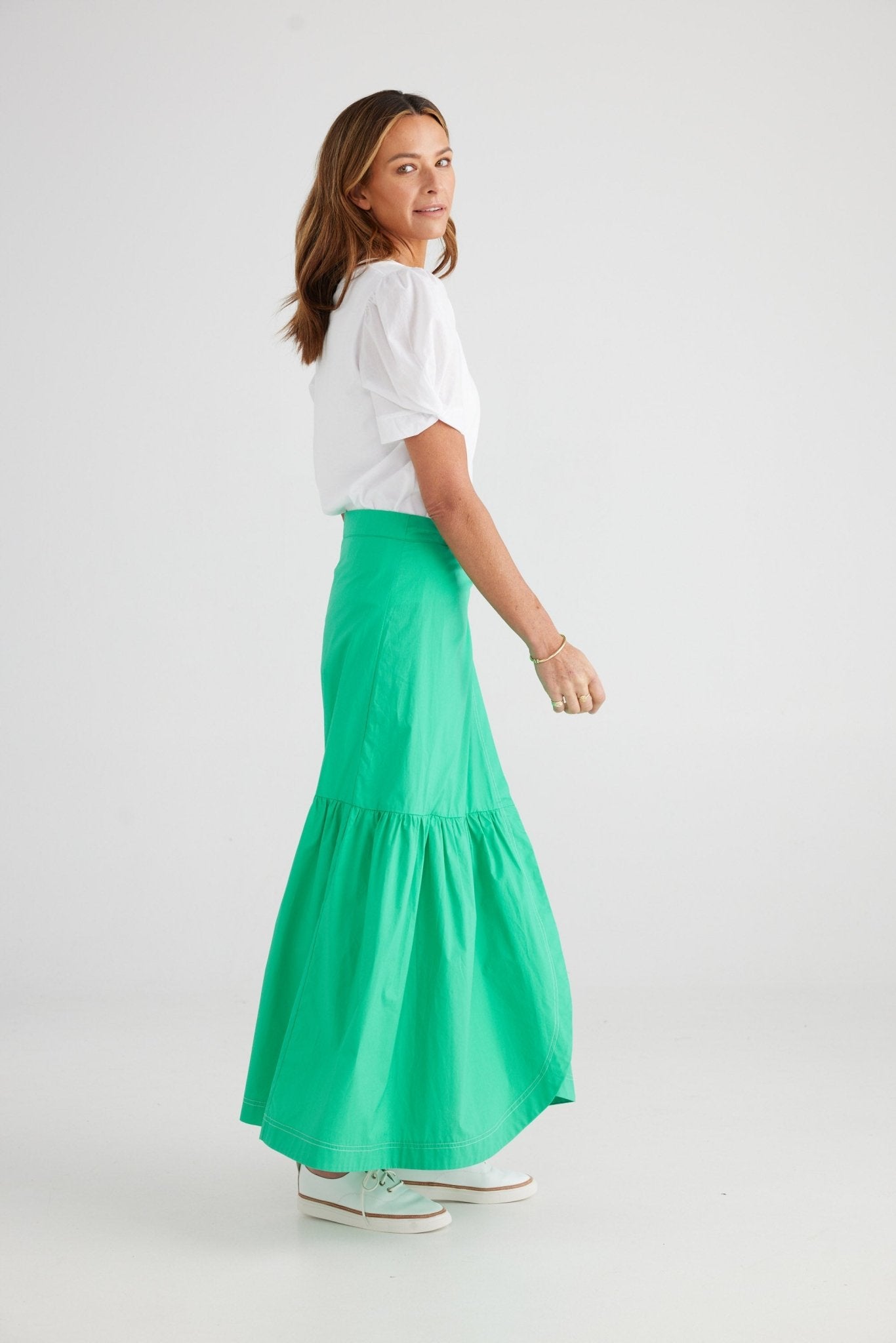 Lita Skirt - Green - Brave+True