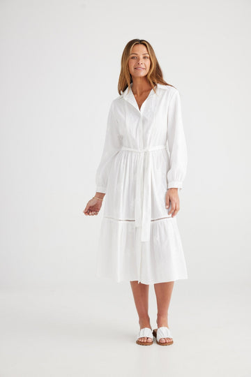Reggiani Dress - White - Brave+True
