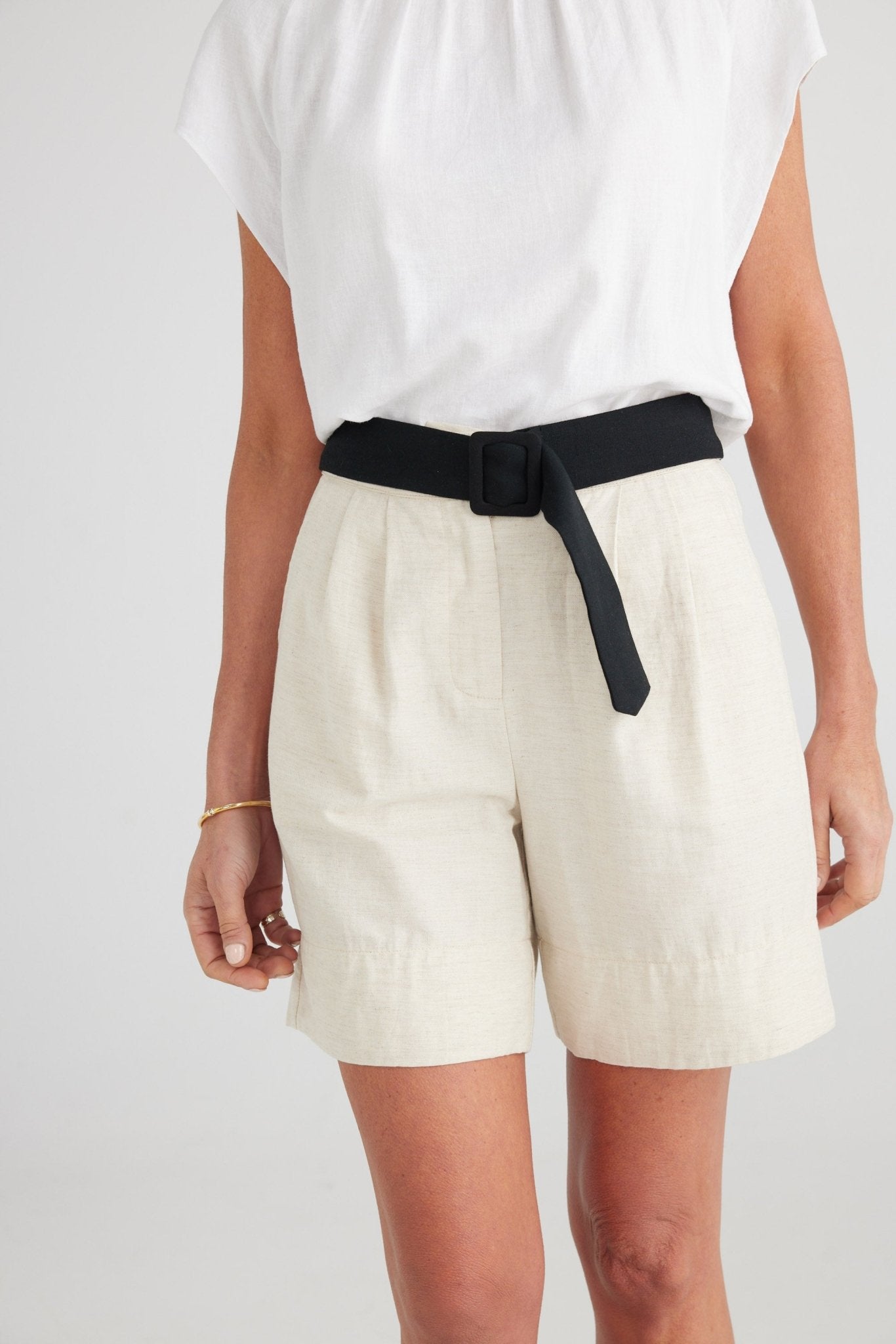 Jolie Shorts - Natural + Black - Brave+True