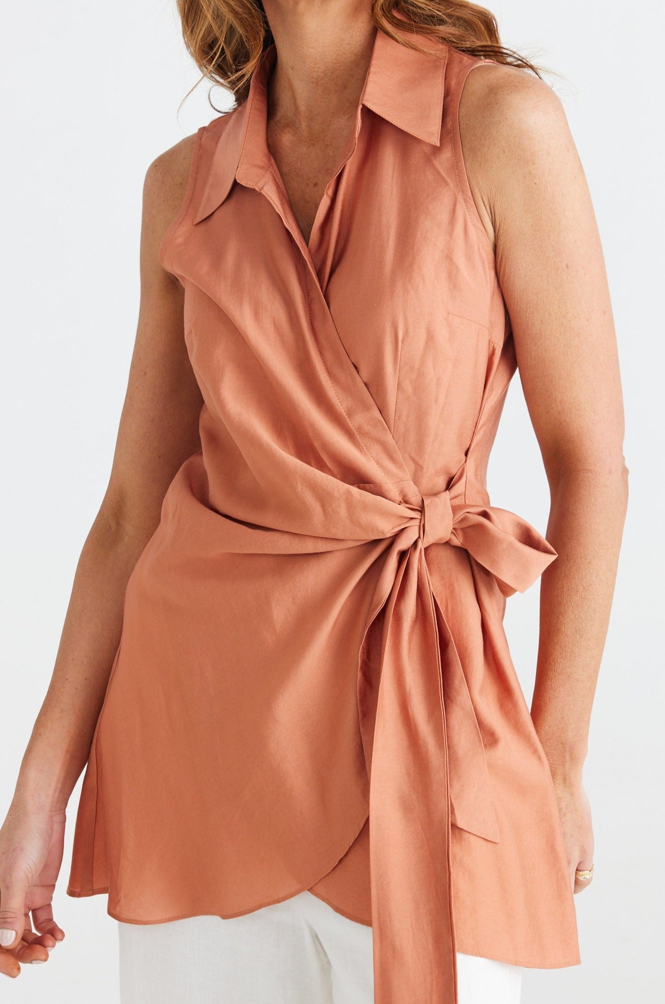 Fleur Sleeveless Top - Copper Rose - Brave+True