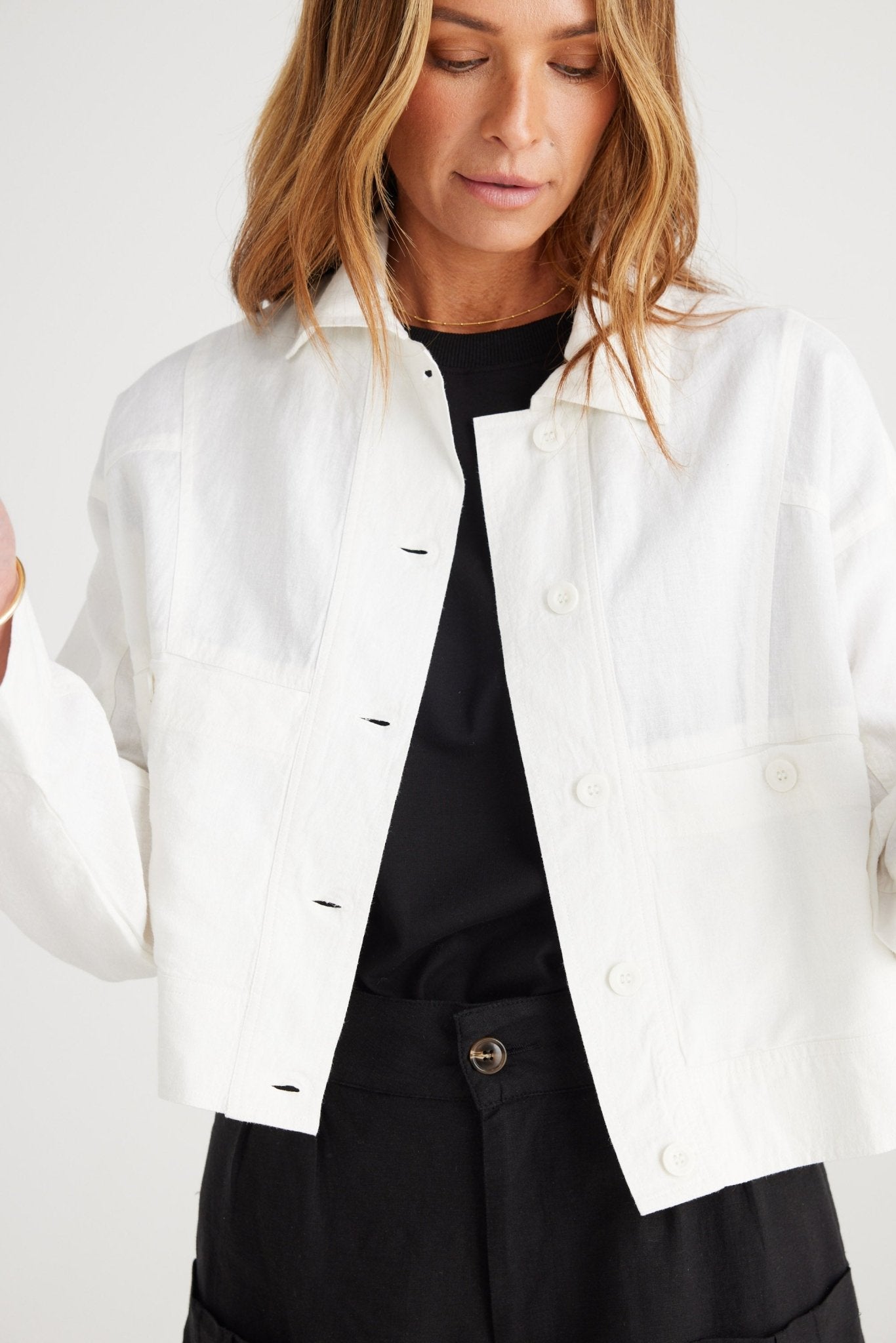 Ashton Jacket - White - Brave+True