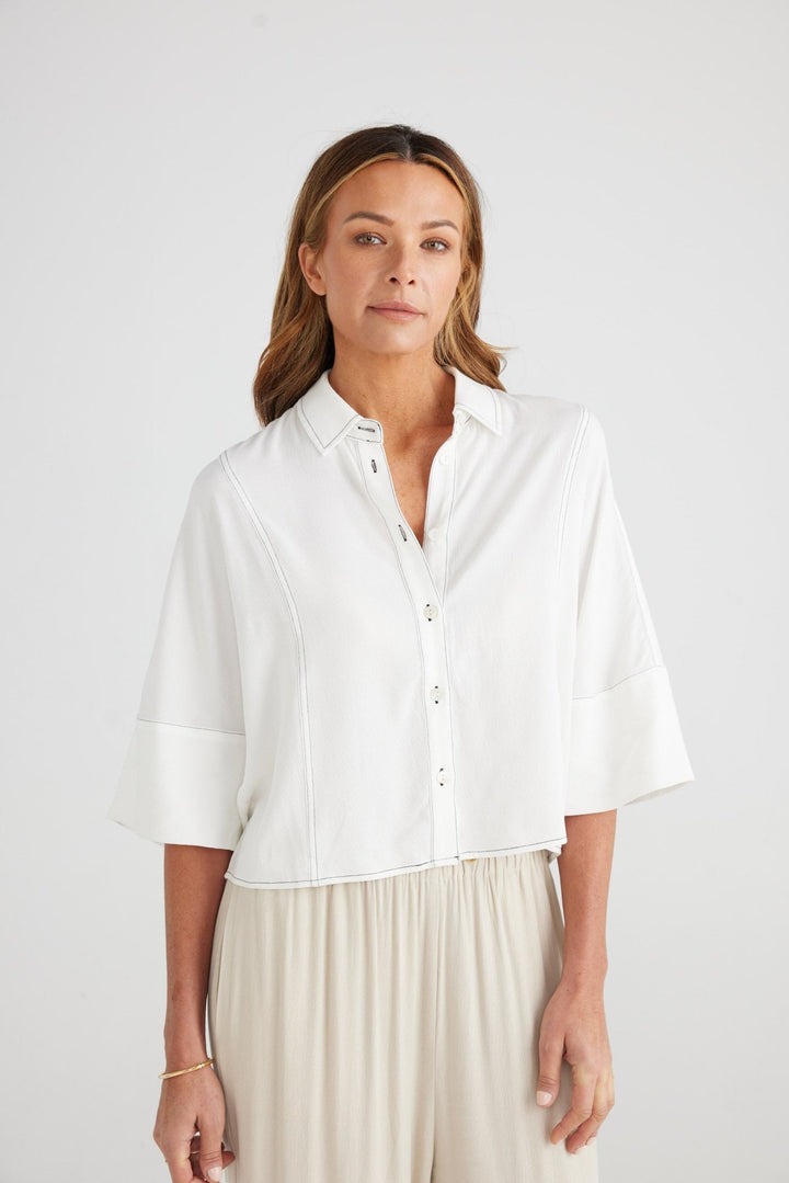 Jancy Shirt - White - Brave+True