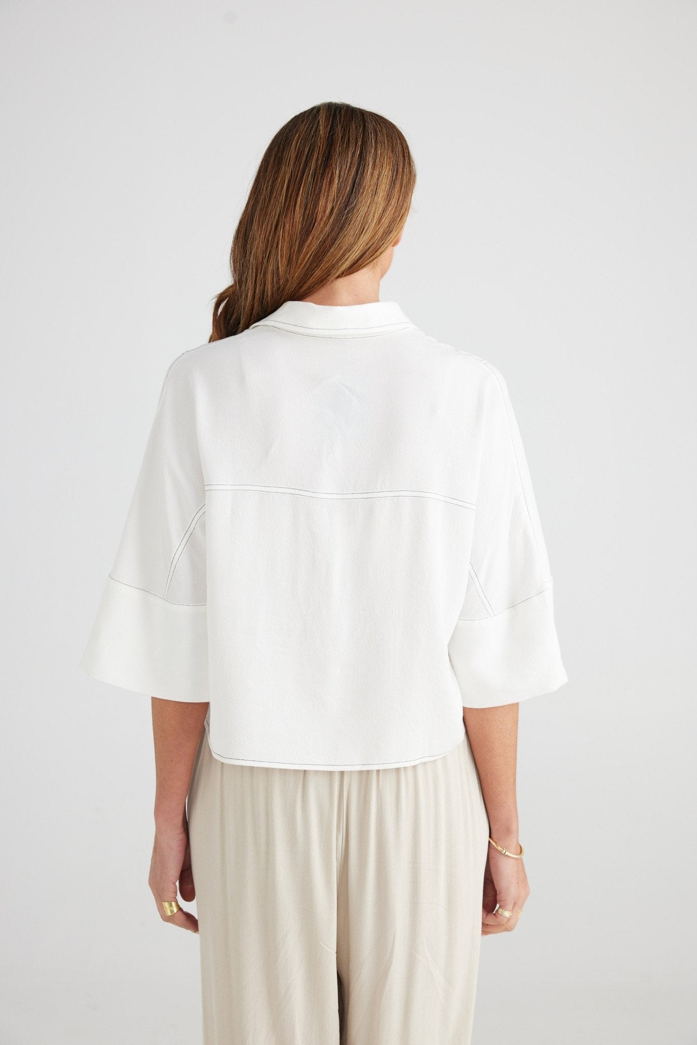 Jancy Shirt - White - Brave+True