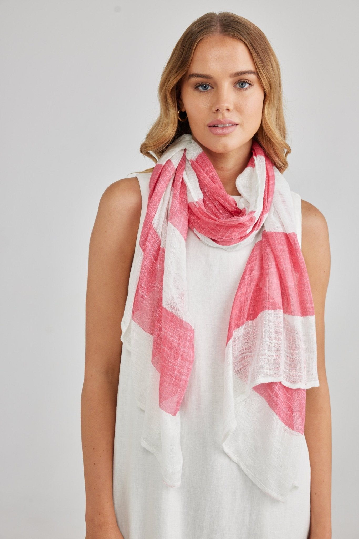 Passage Scarf - Bright Pink - Brave+True