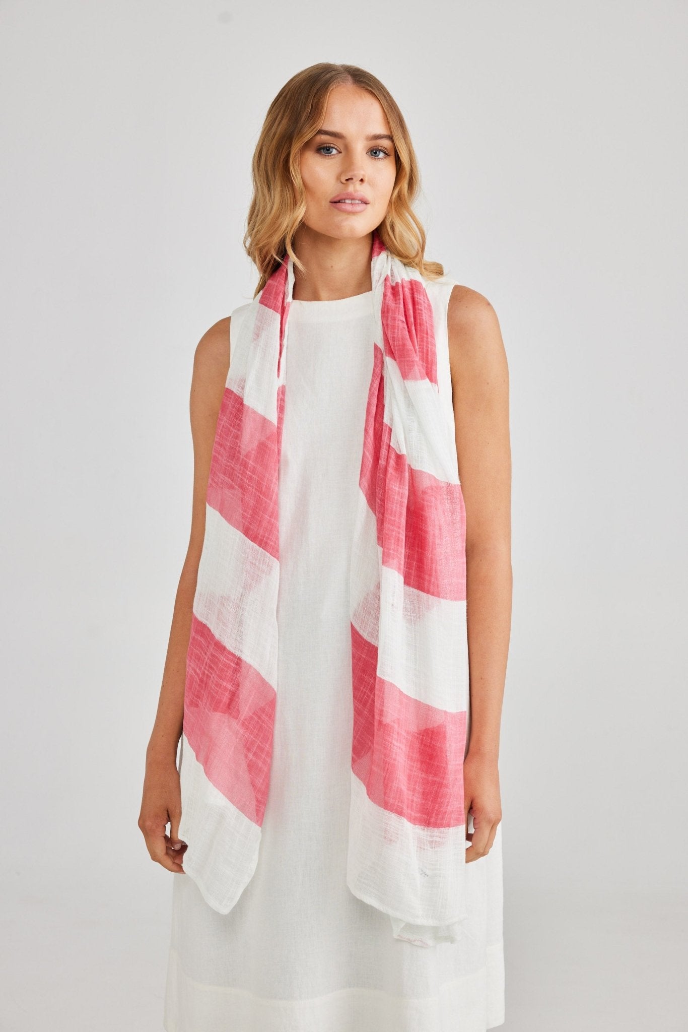 Passage Scarf - Bright Pink - Brave+True