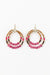 Rosetta Earrings - Hot Pink