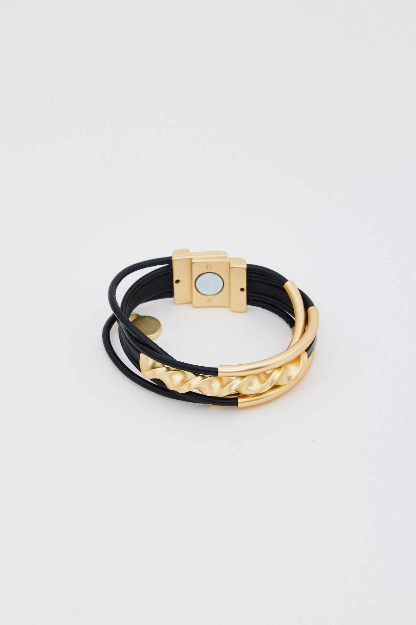 Kaur Bracelet - Black + Gold - Brave+True