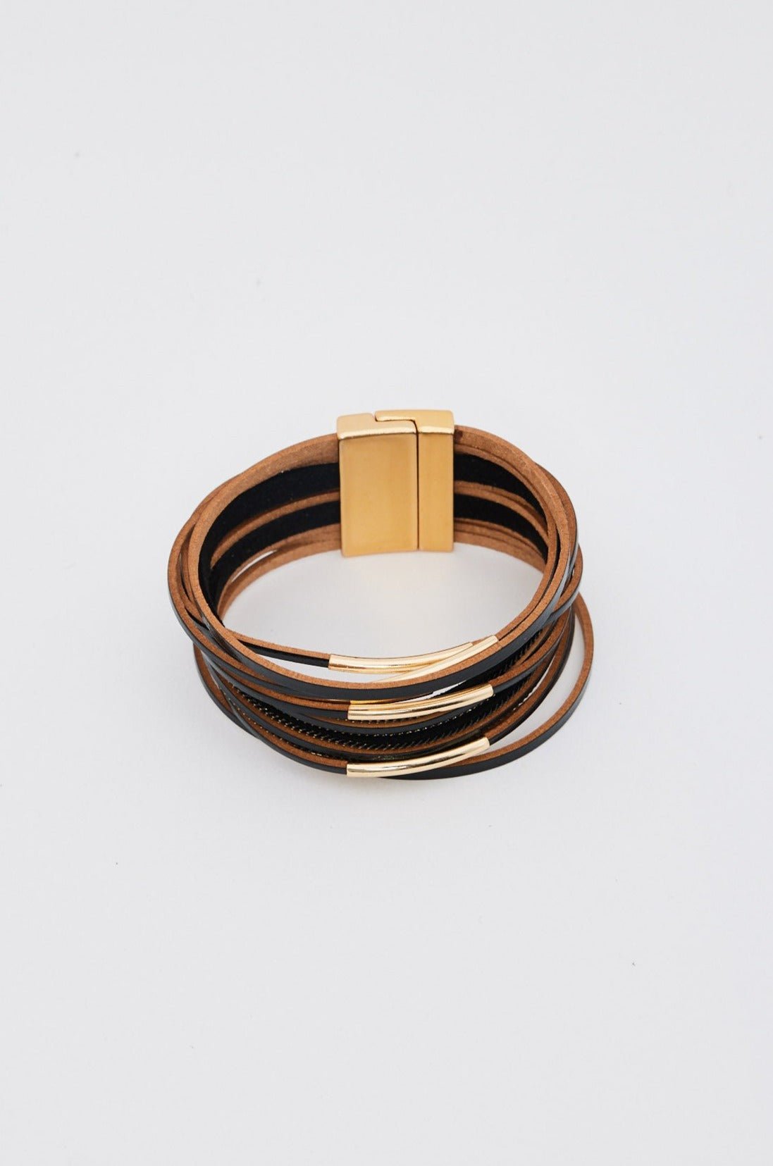 Ainsley Bracelet - Black + Gold - Brave+True