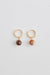 Donatella Earrings - Stripe Cocoa - Brave+True